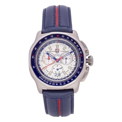 Pre-owned Luminox Mens F-22 Raptor Silver Dial Watch - 9273