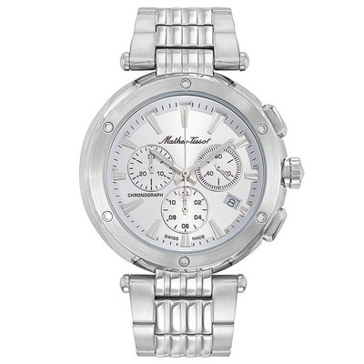 Pre-owned Mathey-tissot Mathey Tissot Mens Neptune Chrono Black Dial Watch - H912chai