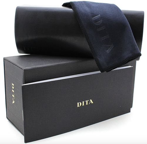 Pre-owned Dita Authentic  Sunglasses Dts 005-7805e Matte Navy W/dark Blue-black 61mm "new" In Dark Blue-black Flash-ar