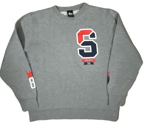 トップス Stussy College Sweat XXL Stussy Basic Crew Mens XXL Beige Sweatshirt | eBay