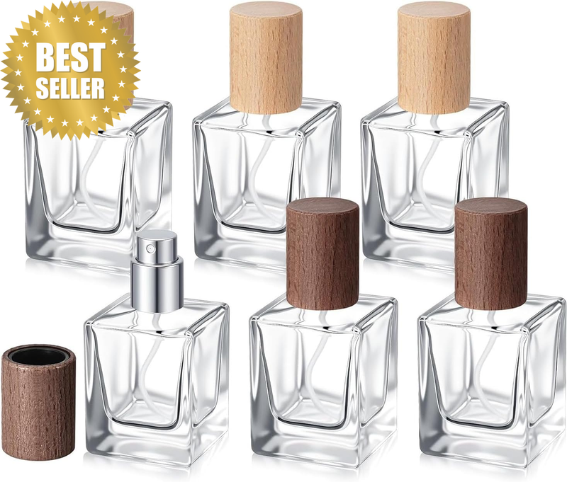 Empty Glass Perfume Spray Bottles, Refillable and Portable, Compact Enough for T