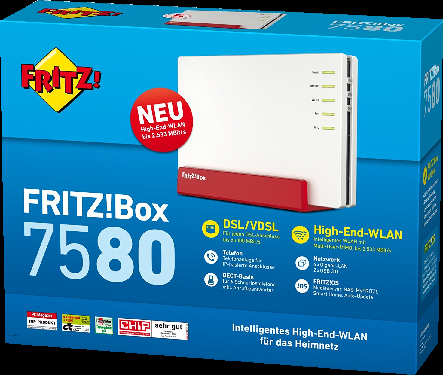 AVM Fritz!Box 7580 (20002761) von Händler ⭐⭐⭐⭐⭐