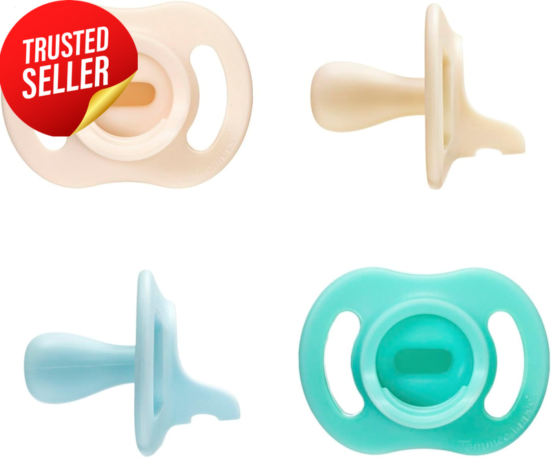 Soother Stayput Silicone 0-6M 4 Pack