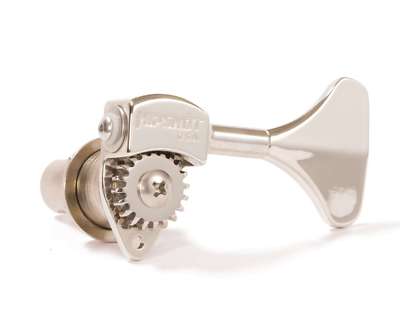 Hipshot Ultralite USA Tuner HB6Y 1/2 Nickel - 4 Inline Set Auth Dealer