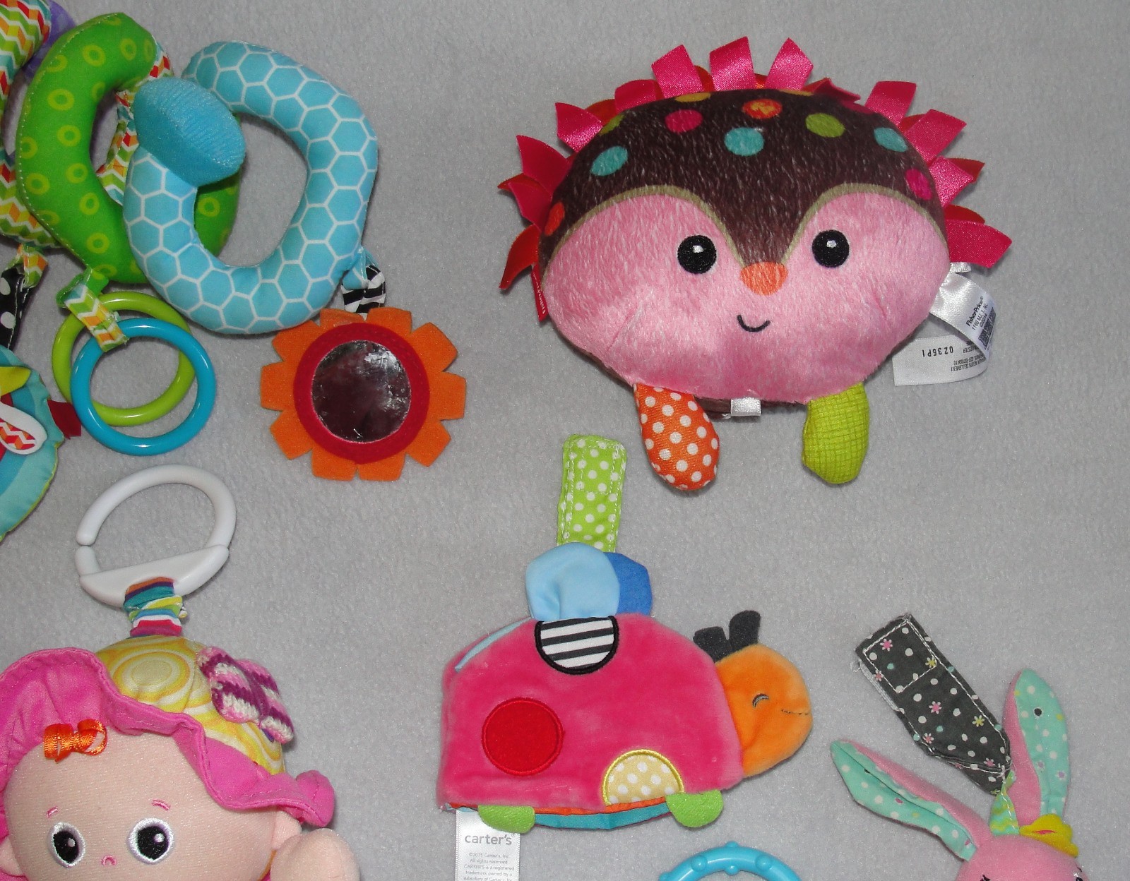 Baby Toy Lot Lamaze Doll Fisher Price Taggies Soft Rattles Infant Girl