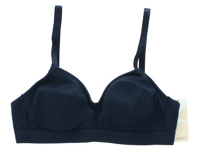 Lively Wireless Ribbed Bra 42641, Adjustable Straps, Elastic Band, Padded Cups