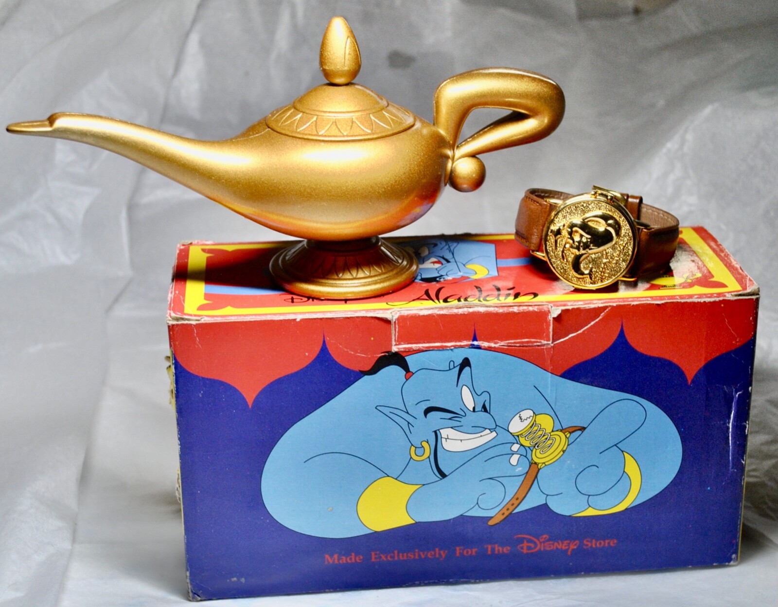 Disney Store 1992 Aladdin Genie Pop Up Watch Original Disney Store 1992 Aladdin Genie Pop Up Watch Original