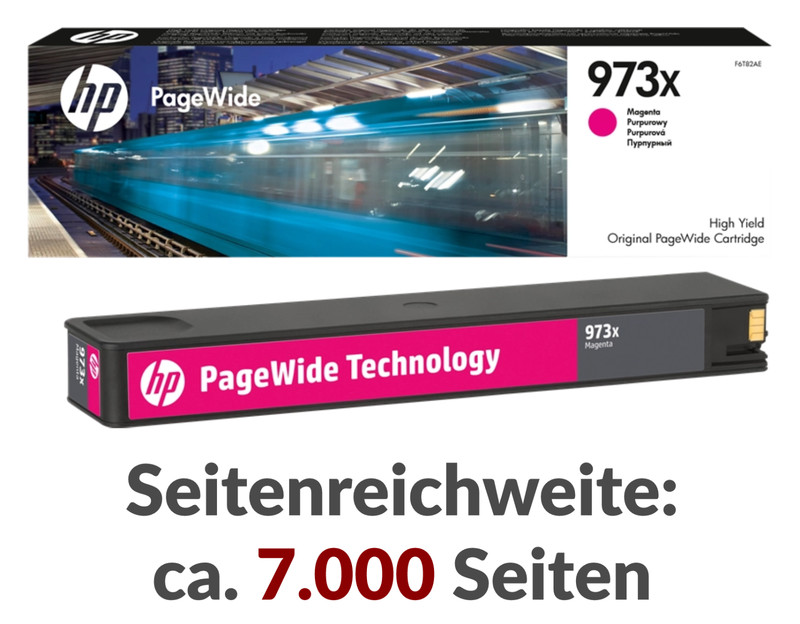 Original 973x Tinte 973 X Patronen Pagewide Pro P55250dw 477dwt 477dw 477dn 452d