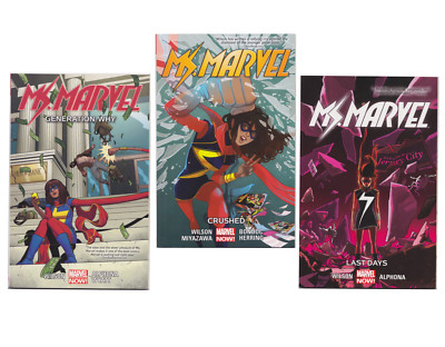Ms. Marvel TPB Volume 2, 3, 4  (2014-2019 Marvel NOW) comic books Pre-owned  Lot