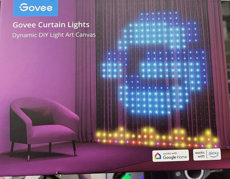 Govee Curtain LightsDynamic DIY Light Art Canvas