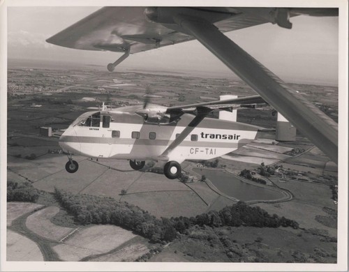 TRANSAIR CANADA SHORT SKYVAN ORIGINAL VINTAGE MANUFACTURERS PHOTO SC-7
