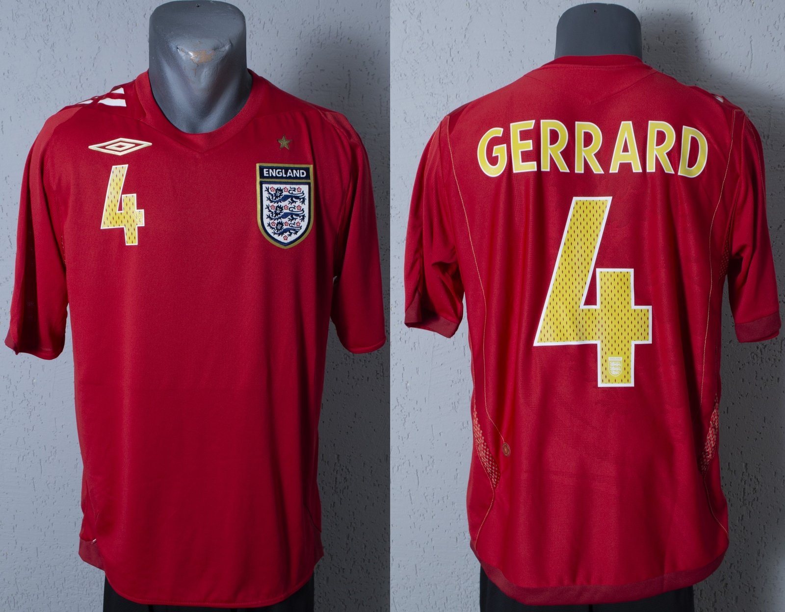 Umbro イングランド代表 GERRARD 4 ユニフォーム　リヴァプール Umbro イングランド代表 GERRARD 4 ユニフォーム リヴァプール