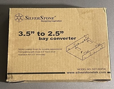 NEW SilverStone 3.5'' to 2.5'' Bay Converter Drive SDD HDD