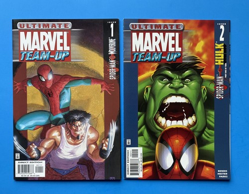 Ultimate Marvel Team-Up #1 and #2 Spider-Man, Wolverine, Hulk - Hi