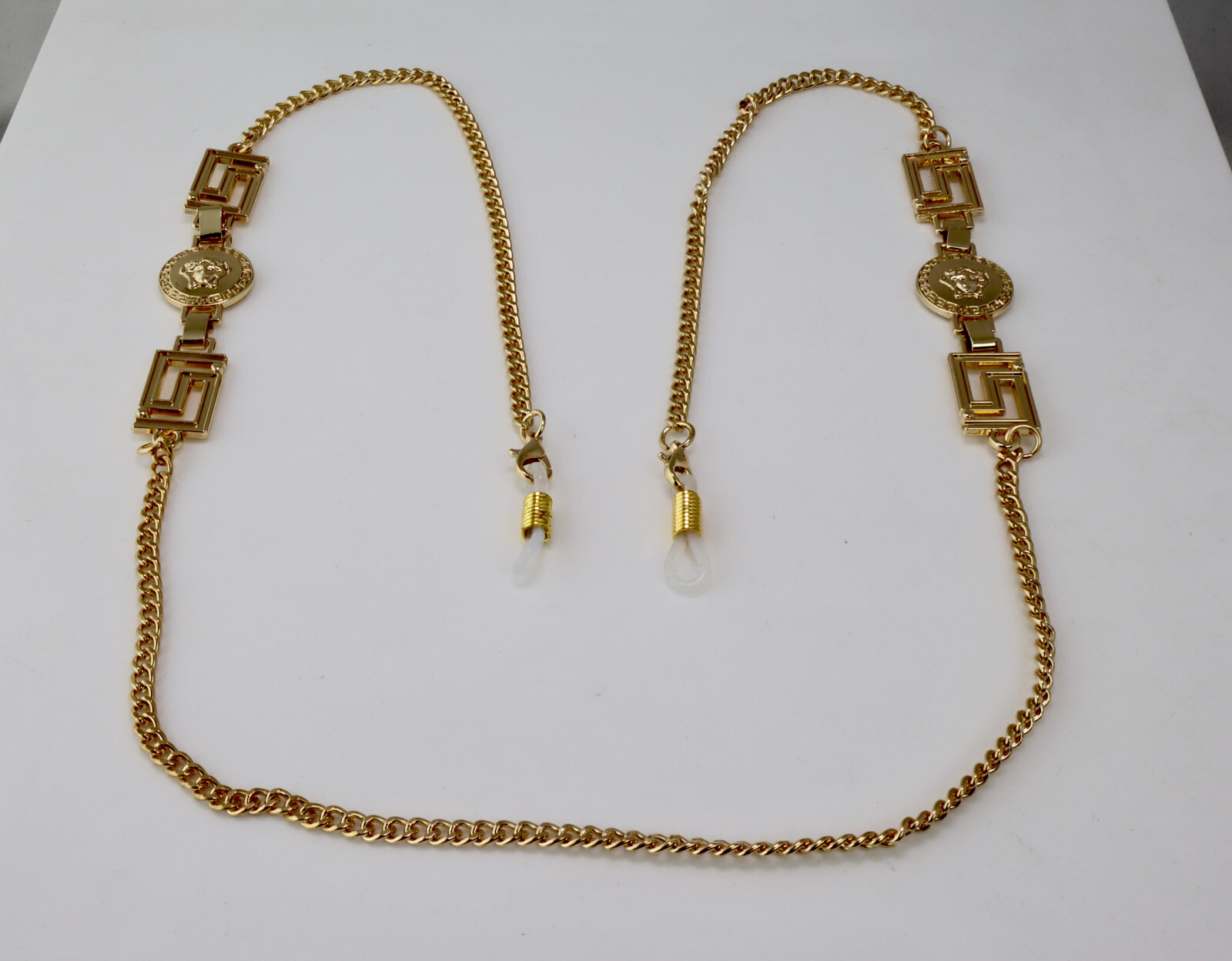 90's VERSACE Medusaのクールなチェーンベルト ラ メドゥーサ '95 ワイド ベルト ブラック,ゴールド | VERSACE JP