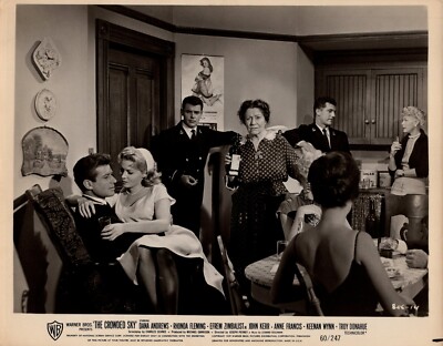 Rhonda Fleming + Dana Andrews in The Crowded Sky (1960)   Vintage Photo K 455