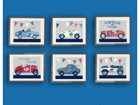 vintage car baby bedding