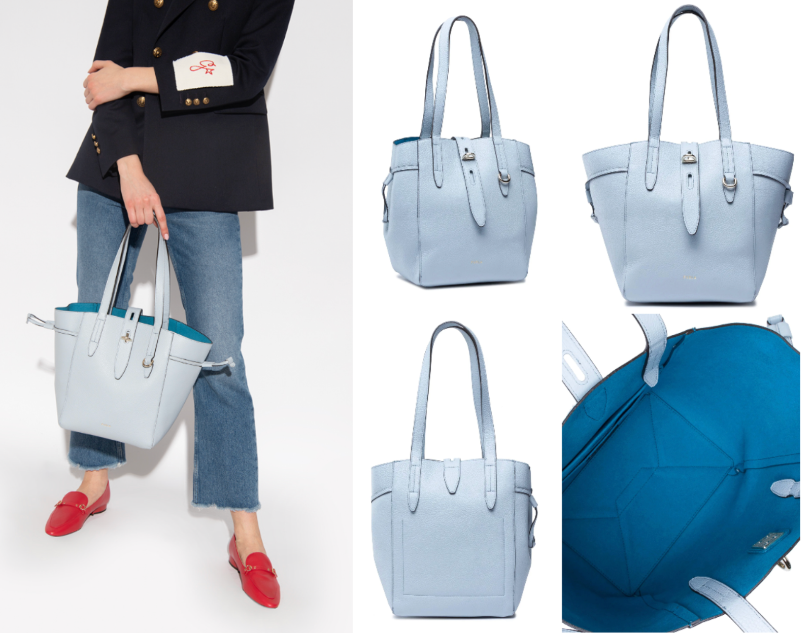 Furla Net M Tote Shoulder Bag Handbag eBay