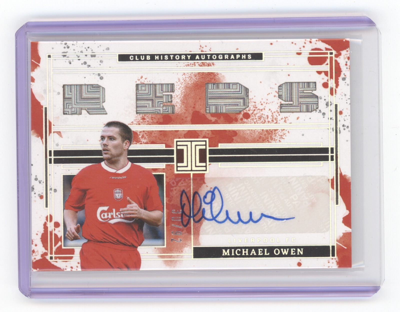 世界3枚限定！PANINI MICHAEL OWEN PSA AUTO10 Panini Michael Owen Soccer Sports Trading Cards