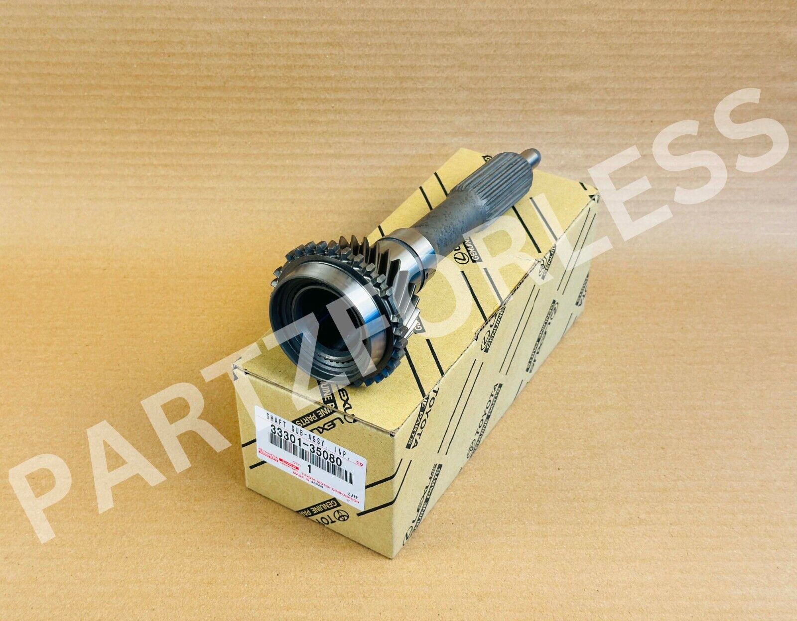 33301-35080 TOYOTA GENUINE SHAFT, INPUT 3330135080 NEW OEM 33301-35080 TOYOTA GENUINE SHAFT, INPUT 3330135080 NEW OEM