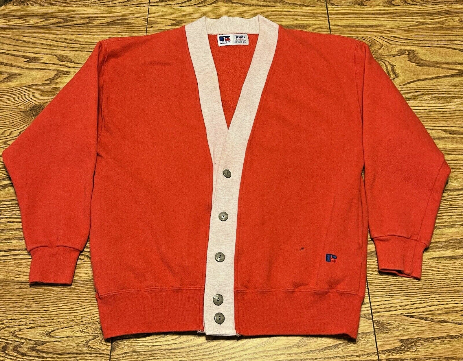 Russell Athletic VTG High Cotton Cardigan Sweater Sweatshirt Russell Athletic VTG High Cotton Cardigan Sweater Sweatshirt