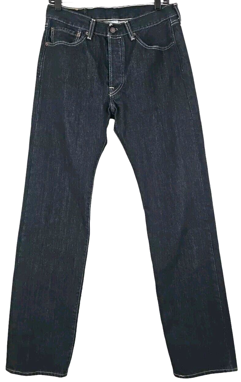 Levi's 501 ~Men's Size 32×32 (32×31)~ Dark Blue Denim Jeans