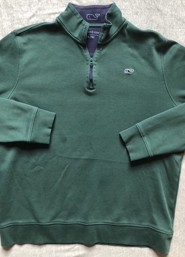 Boys ?? Vineyard Vines ?? 1/4 Zip Pullover Blue XL Size 18 $85.00 Retail