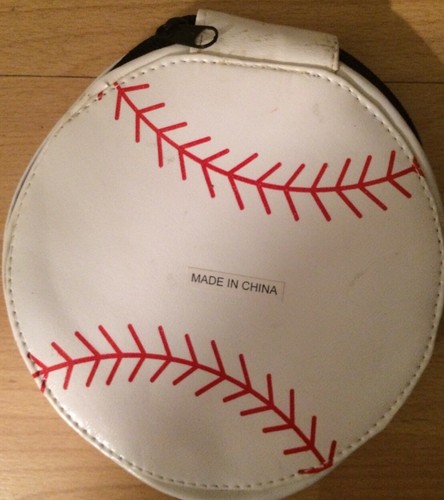 Baseball Theme CD DVD Novelty Carrying Case Holder For Cars Or Home