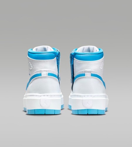 Pre-owned Jordan In Box Nike Air  1 Elevate High White Blue Women Shoes Size 7 Comfort In White/white/dark Powder Blue
