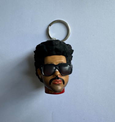 The Weeknd After Hours 3D Head Sculpted Keychain XO In Your Eyes Key Chain NEW