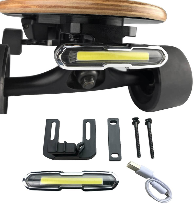 IWONDER V2.0 Skateboard Lights Waterproof Brightness USB Rechargeable Safety Lon