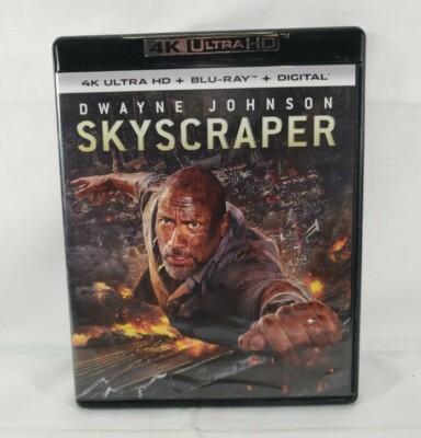 Skyscraper (2018) 4K UHD + Blu-Ray Free Shipping !!!