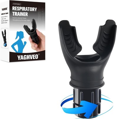 Portable Lung Capacity Abdominal Breathing Trainer With Adjustable Resist-ance