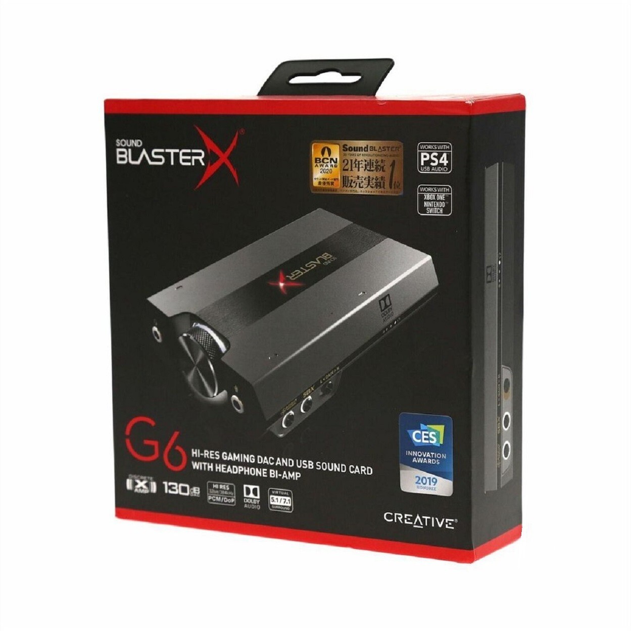 Sound BlasterX G6 サウンドカード USB DAC Sound BlasterX G6 7.1 HD Gaming DAC and External USB Sound