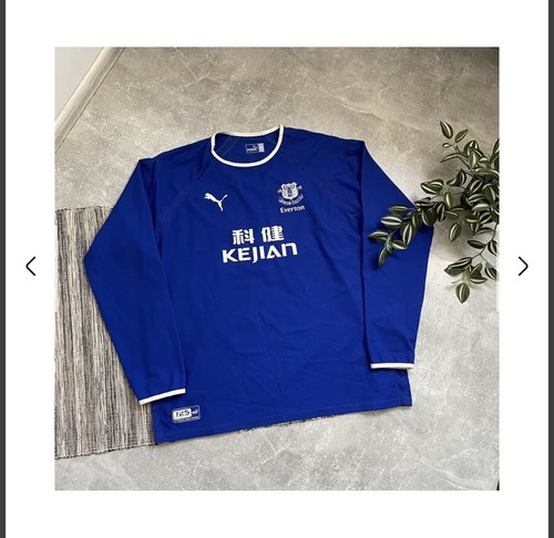 Puma Everton kejian Tシャツ Everton 2002-03 Kejian Puma Junior Home Football Shirt | eBay