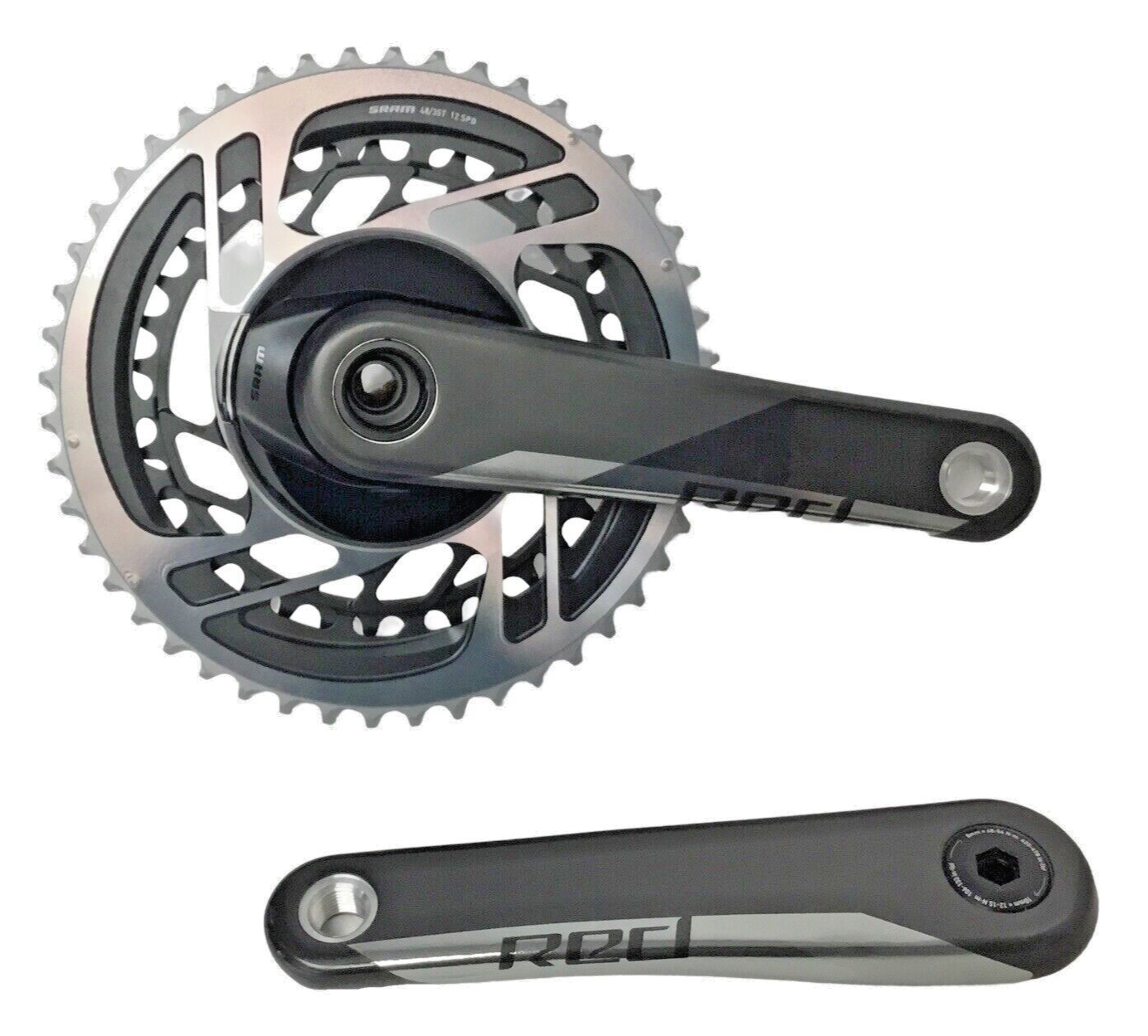 SRAM Red AXS Carbon Crankset Double Road Bike  48-35T GXP Spindle 165mm Black