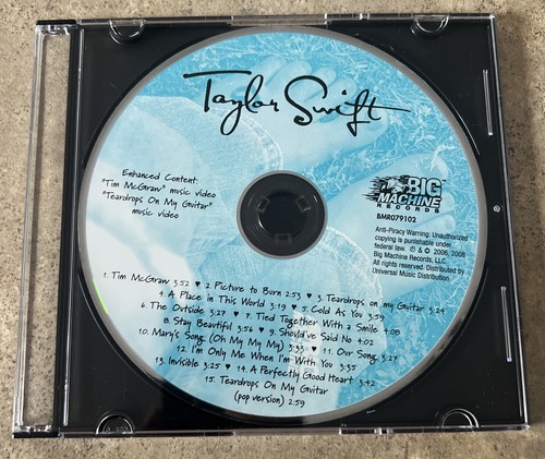Taylor Swift Self Titled 2008 CD With Enhanced Content