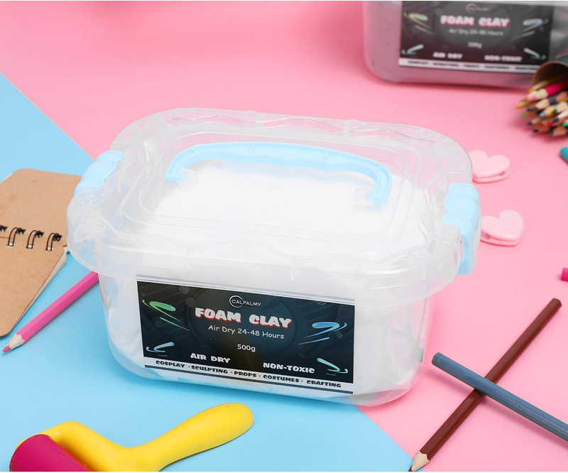 1.1lb Moldable Cosplay Foam Clay (White) – High Density and Hiqh Quality for Int