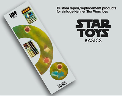 Vintage Star Wars Creature Cantina Playset Replacement Toy Stickers Peel & Stick