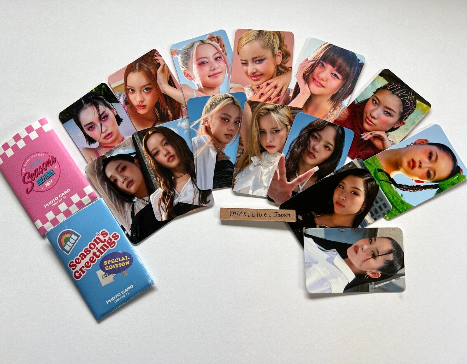 XG 2024 SEASON'S GREETINGS Official Photo card Calendar Card XG 2024 SEASON'S GREETINGS Official Photo card Calendar Card