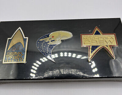 Star Trek U.S.S. Enterprise Collectors Pins Set of 3 Sealed Pins