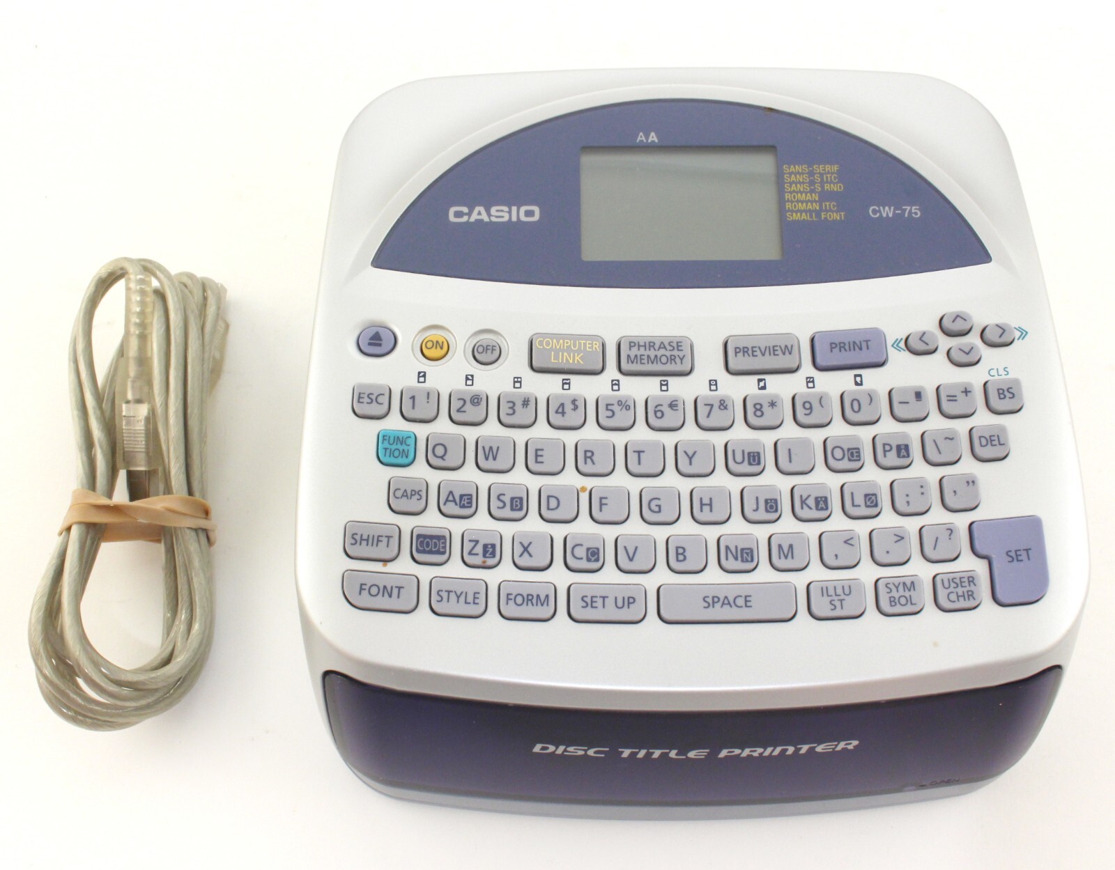 オフィス用品 CASIO DISC TITLE PRINTER Casio CW-75 CD DVD Disc Title Printer | eBay