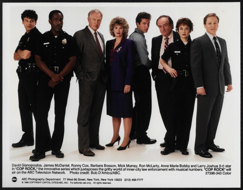 Cop Rock Original 1990 TV Cast Promo Photo