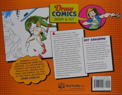 Book Kit DRAW COMICS Learning Teaching Instructional Box Set