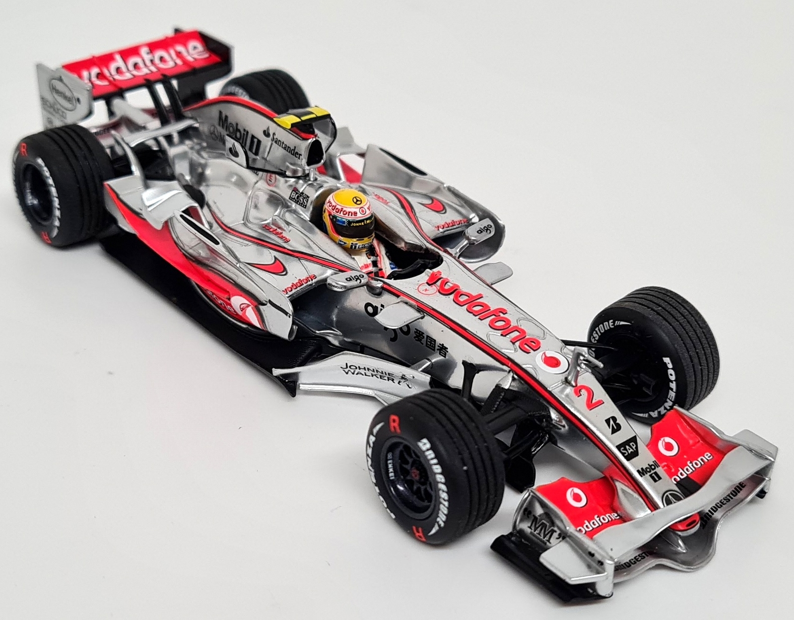【激レア】1/43ミニチャンプス メルセデスMP4-21 L.ハミルトン初テスト 貴重】1/43ミニチャンプス マクラーレンMP4-21 L.ハミルトン初