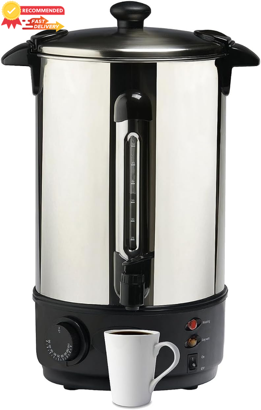 10L Electric Hot Water Urn 2000W Stainless Steel Dispenser Auto Shutoff