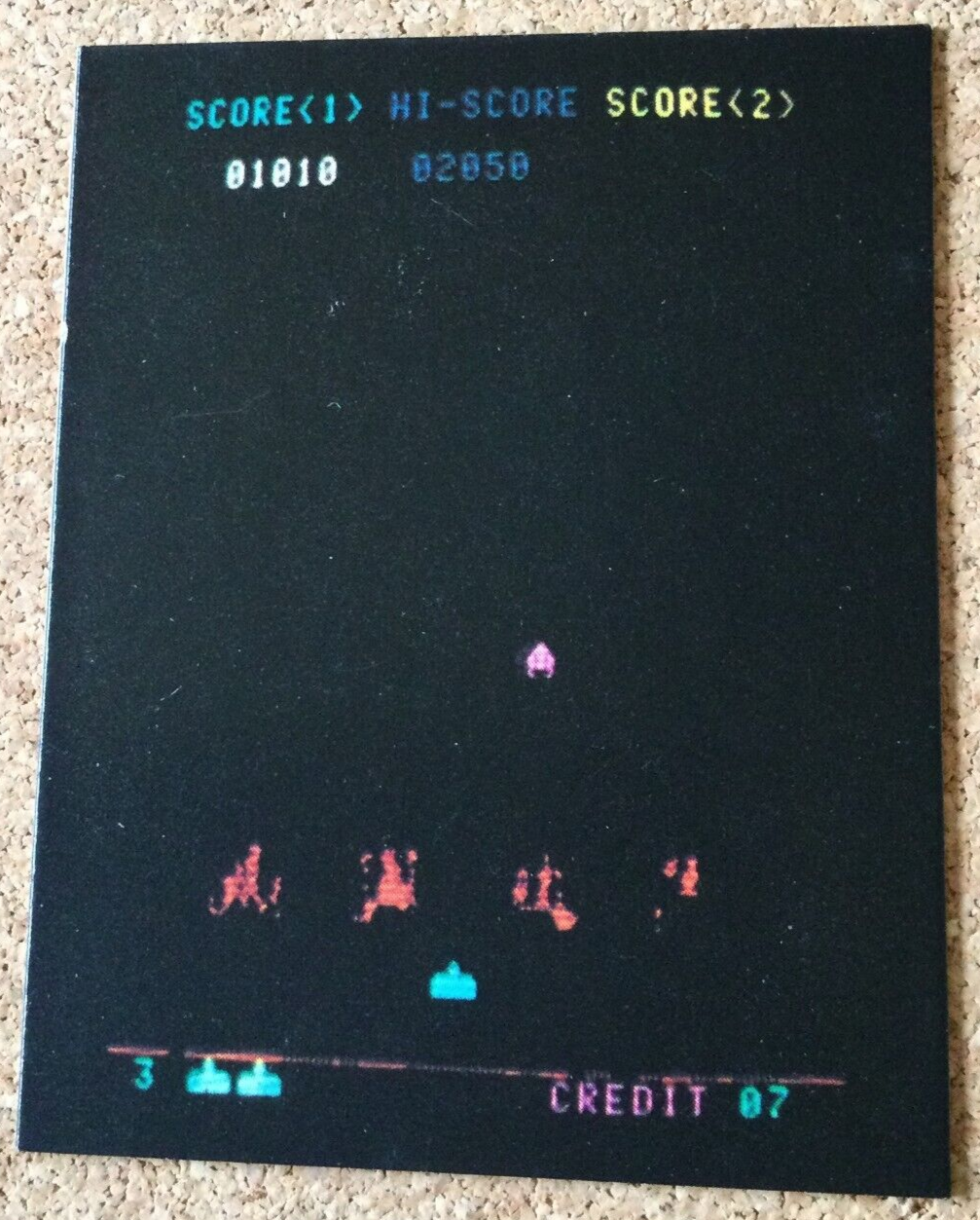 1978 Invader Game Card Vintage Taito Corporation Japanese No.39