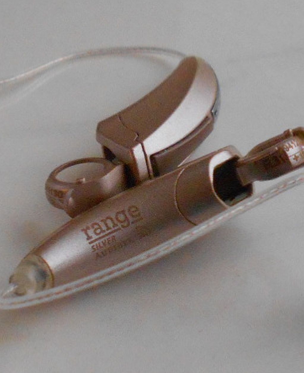Audibel Range RIC 312 Silver Receiver In Canal Battery Operated