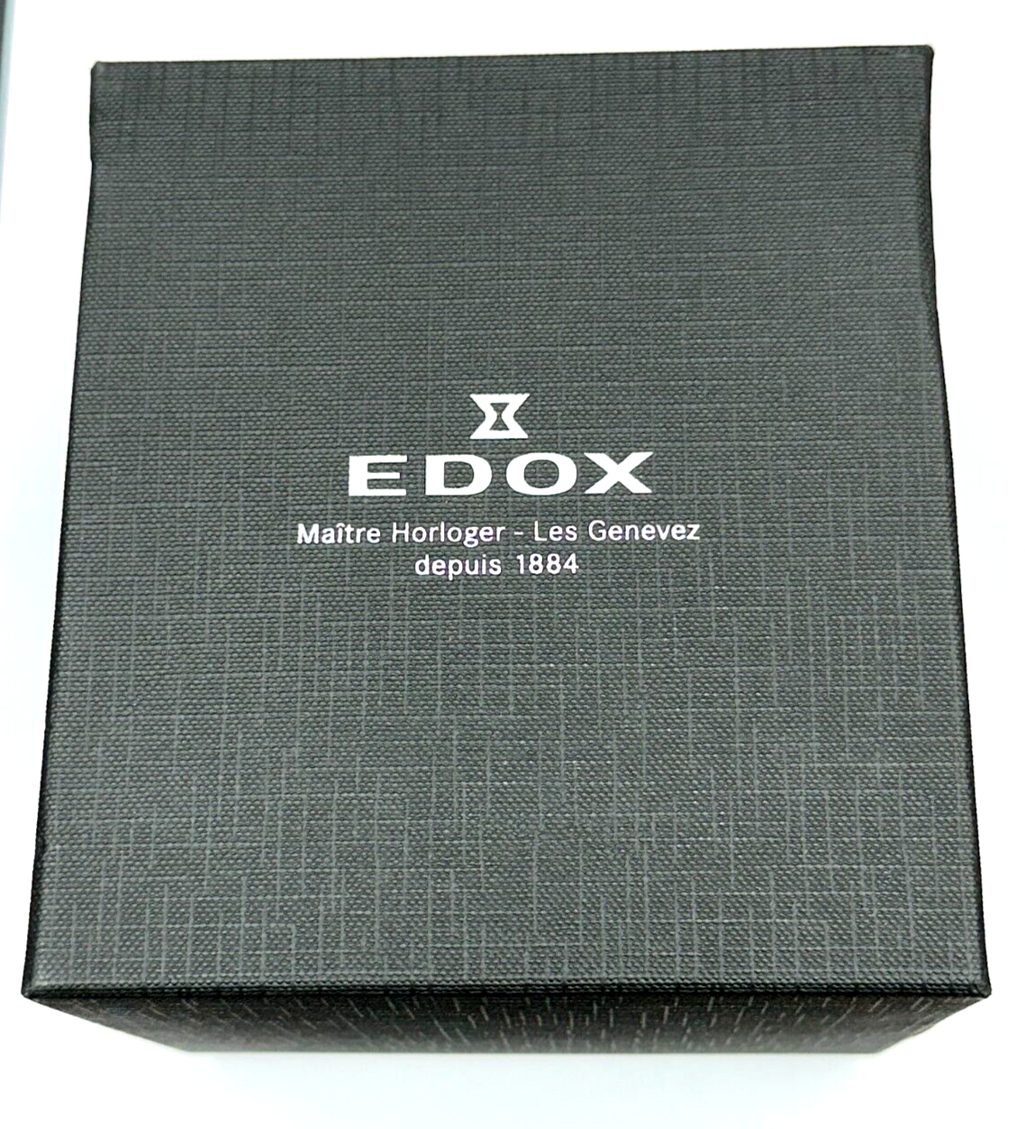 Pre-owned Edox 80094 3nm Bu1 Chronorally 1 Automatic Blue Dial Swiss Men's Watch Warranty