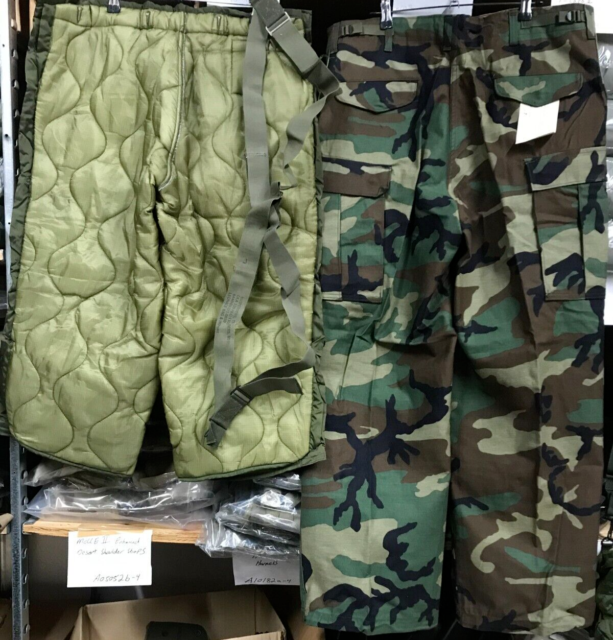 M65 Woodland Cold Weather Field Pants w Liner and Suspenders NOS USGI Med Reg